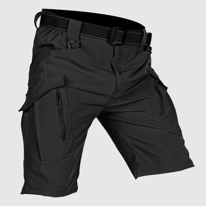 Sebastian | Tactical Cargo Shorts - Durable Cotton Blend - Multiple Pockets - Relaxed Fit Black