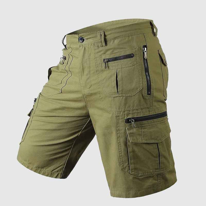 Micah | Durable Multi-Pocket Knee Length Cargo Shorts Green