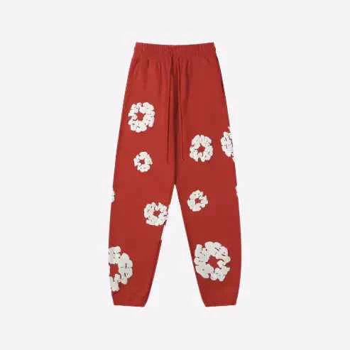 Avery | Unisex Printed Sweatpants – Streetwear Joggers for Men & Women Red