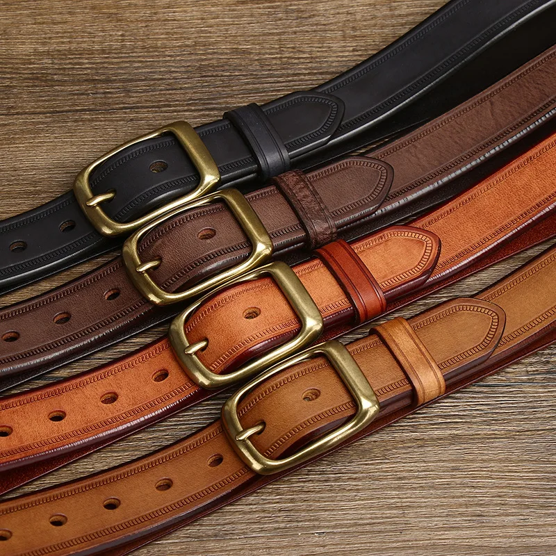 100% Genuine Cowhide Leather Belt