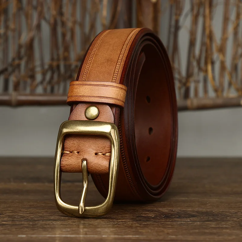 100% Genuine Cowhide Leather Belt