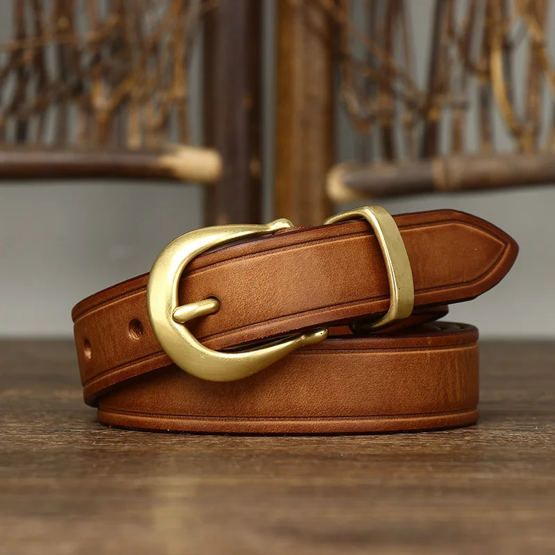 Stylish Leather Belt for Everyday Wear Light Brown