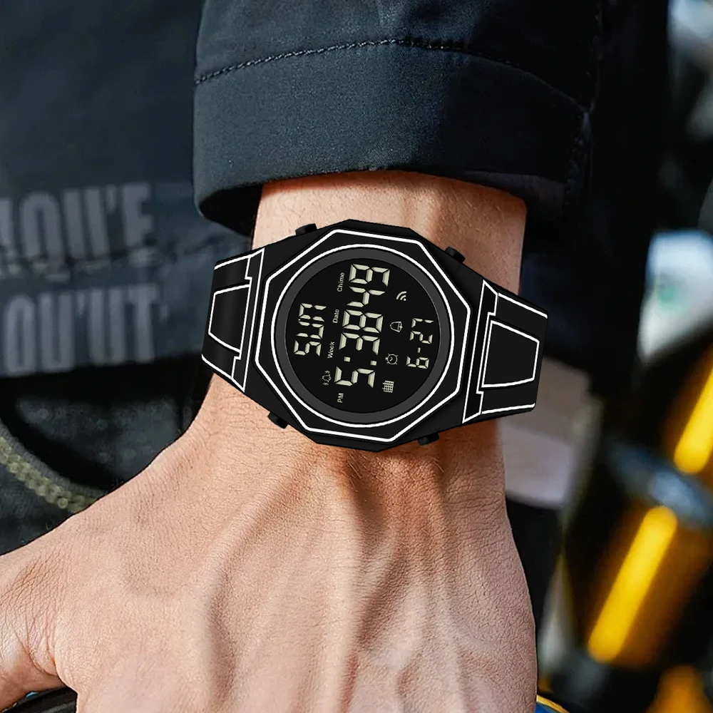 Stylish Digital Sketch Watch