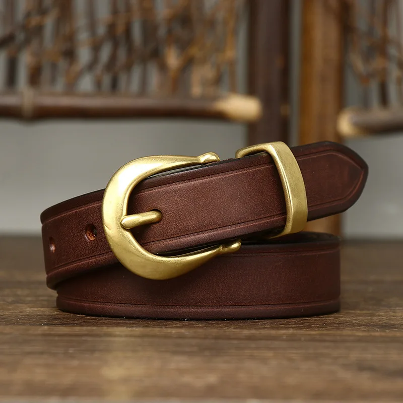 Stylish Leather Belt for Everyday Wear Dark Brown