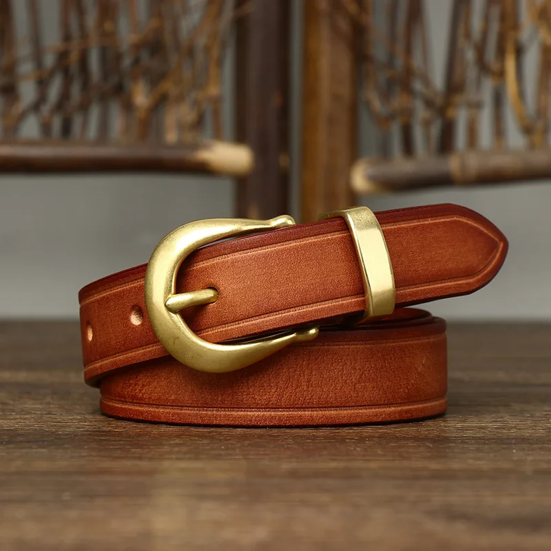 Stylish Leather Belt for Everyday Wear Medium Brown