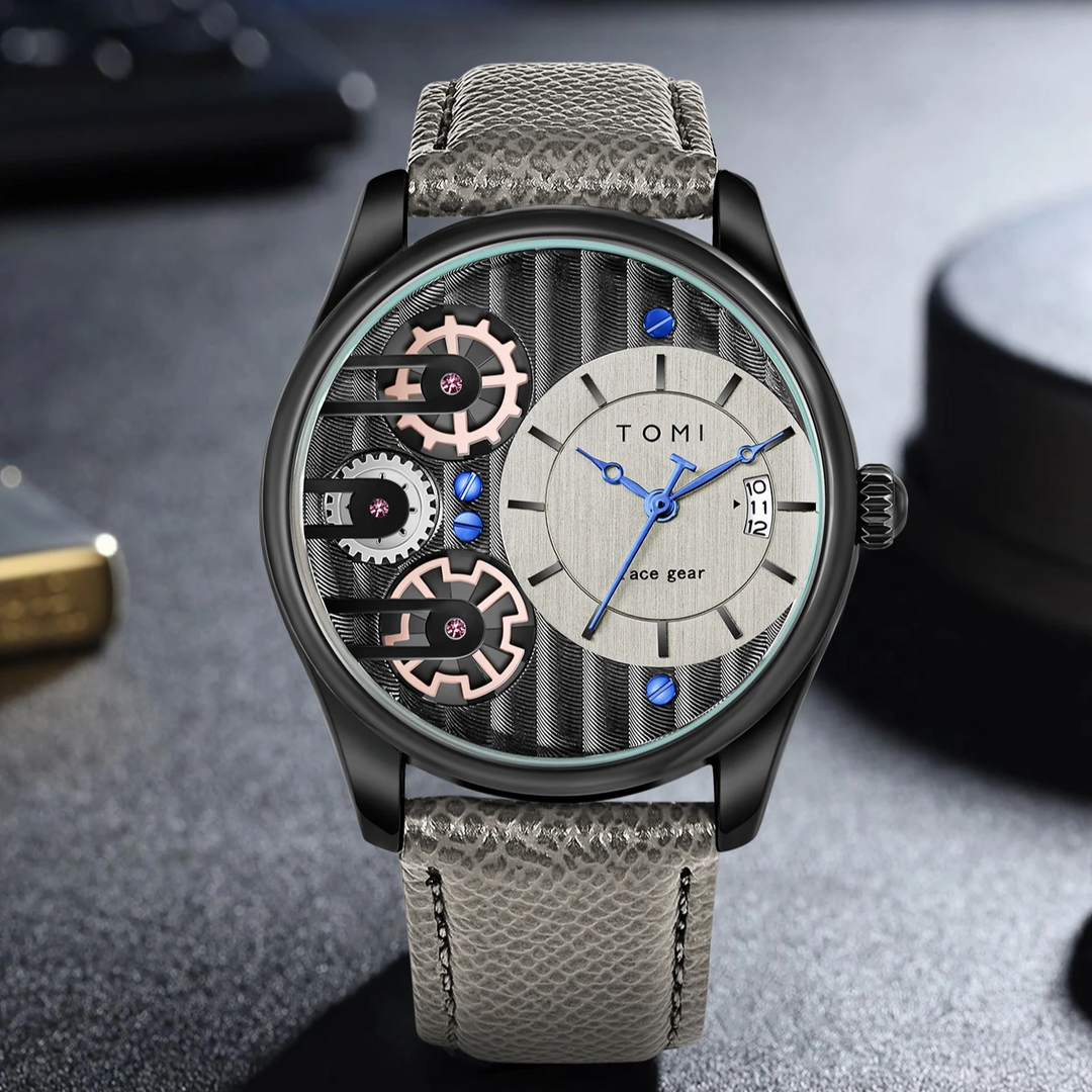 Gearline Stylish Watch for Everyday Wear Black Gray