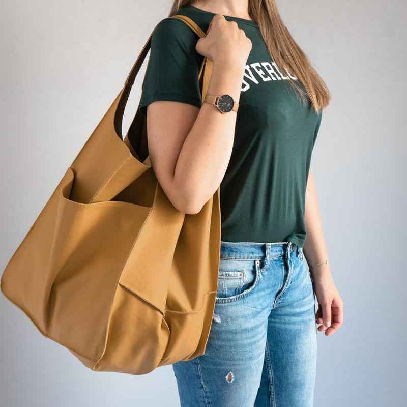 Chic Slouch Bag for Effortless Style Mustard