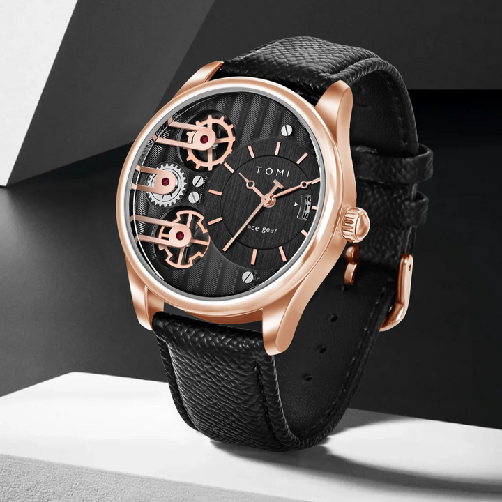 Gearline Stylish Watch for Everyday Wear Gold Black