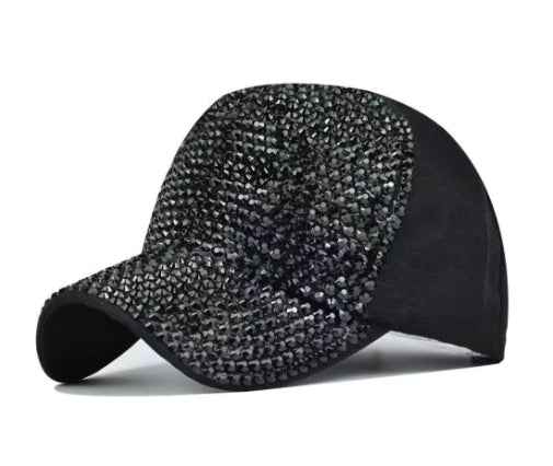 Diamond Baseball Cap Light Board Cap Black Adjustable