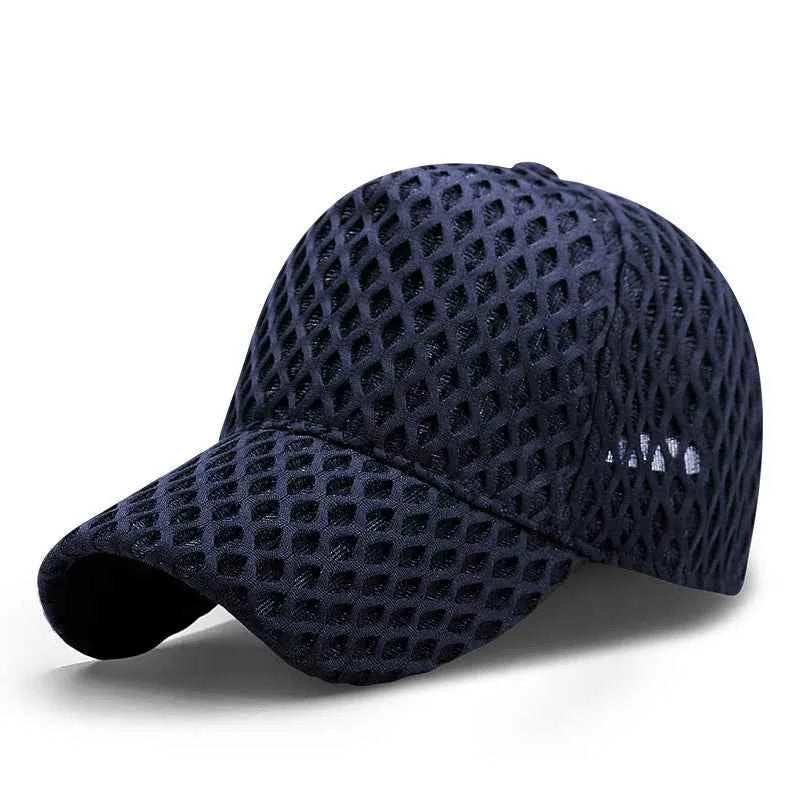 Diamond Weave Beanie Navy Blue