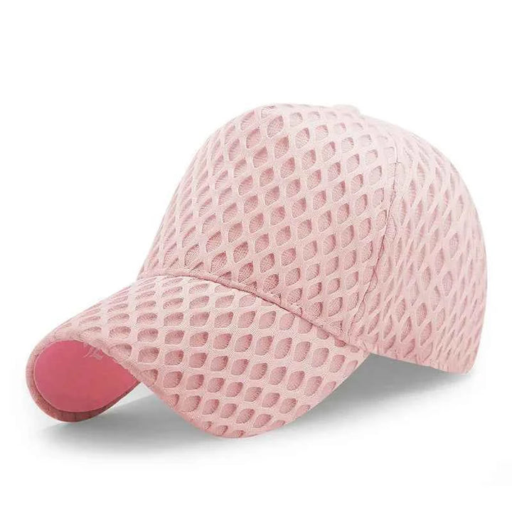 Diamond Weave Beanie Pink