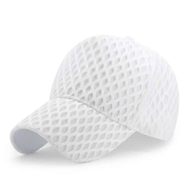 Diamond Weave Beanie White