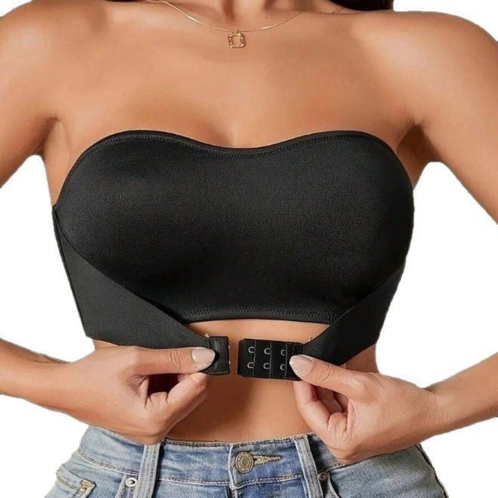 Dilan | Women's Strapless Push-up Bra - Breathable and Comfortable Fit Black