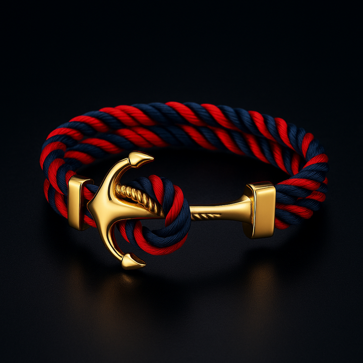 Durable Anchor Rope Bracelet Red & Blue
