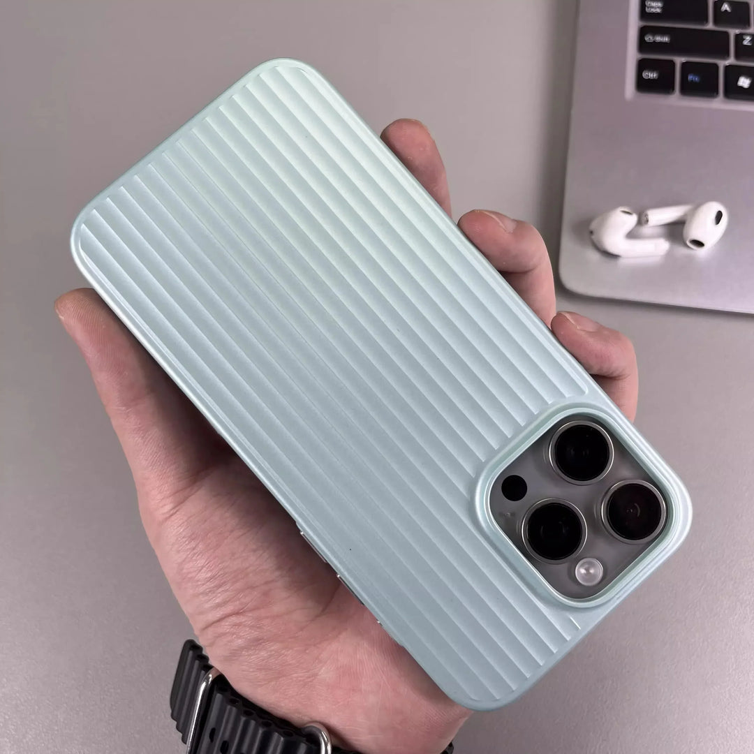 Durable Titanium Phone Case - Sleek Skyline Design
