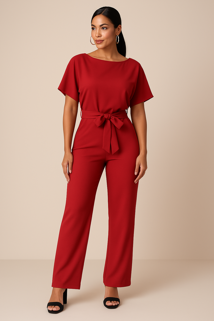 Dyone | Women's Elegant and Stylish Jumpsuit Red