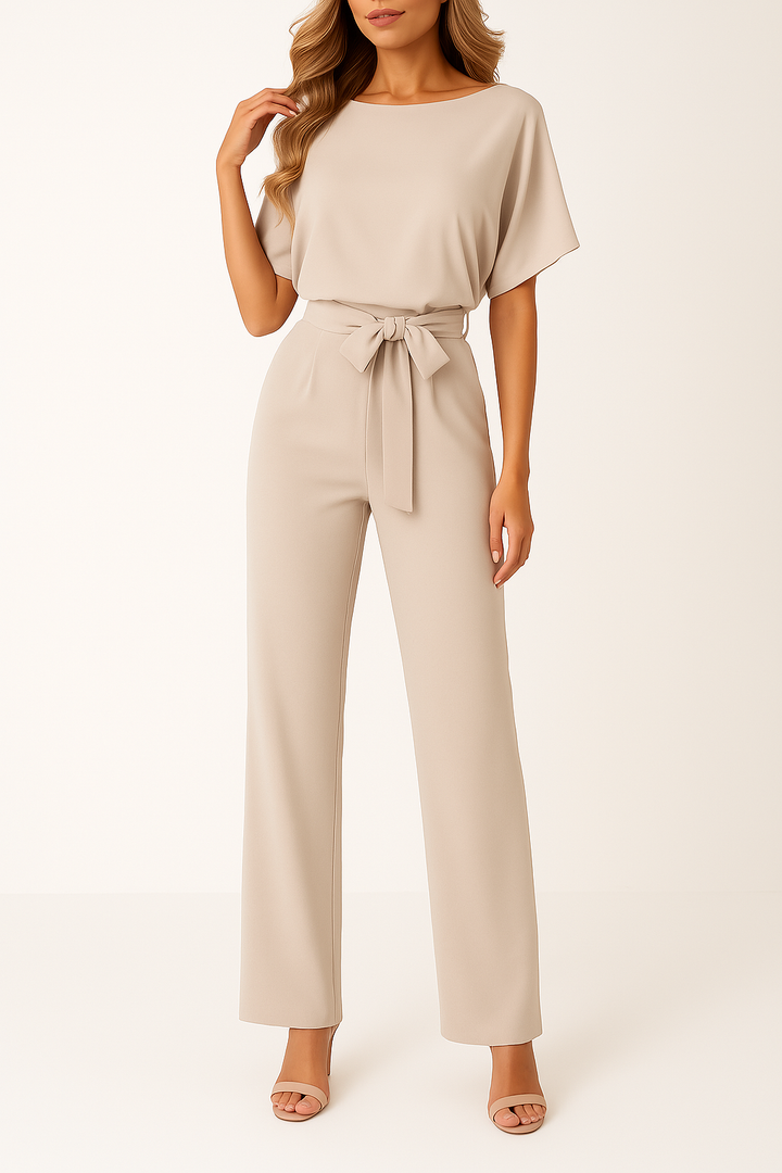 Dyone | Women's Elegant and Stylish Jumpsuit Beige