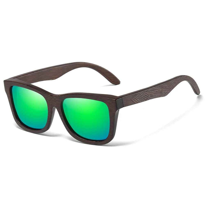 Eco-Friendly Bamboo Polarized Sunglasses Green