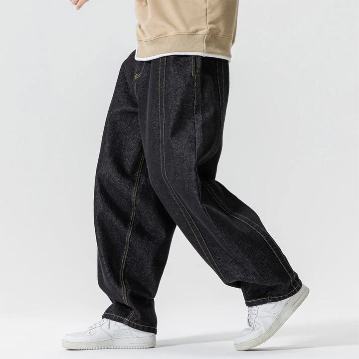Men's Baggy Wide-Leg Jeans
