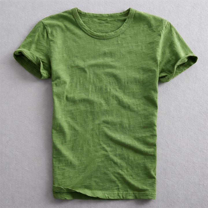 Men's Cotton Crew Neck T-Shirt Green