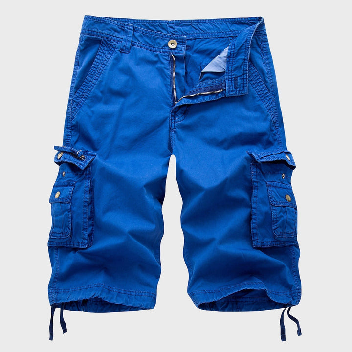 Men's Drawstring Cargo Shorts Blue