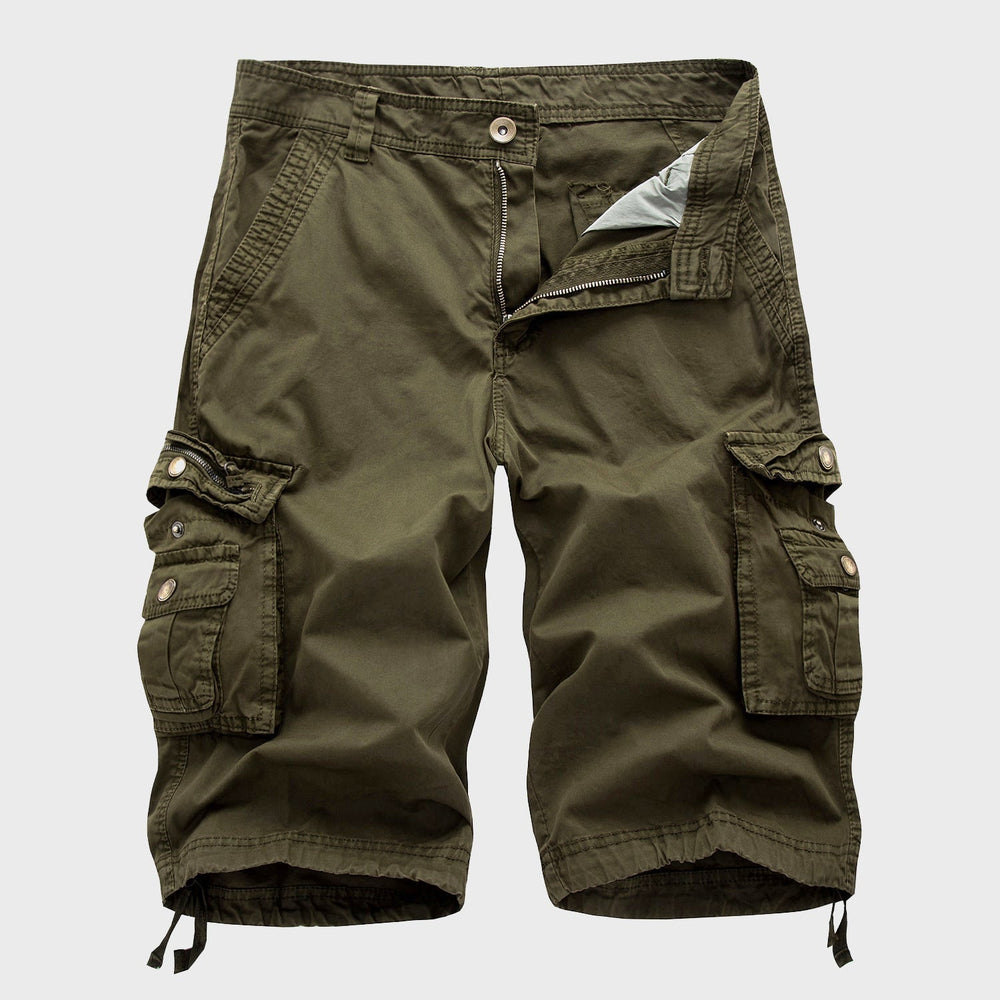 Men's Drawstring Cargo Shorts Green