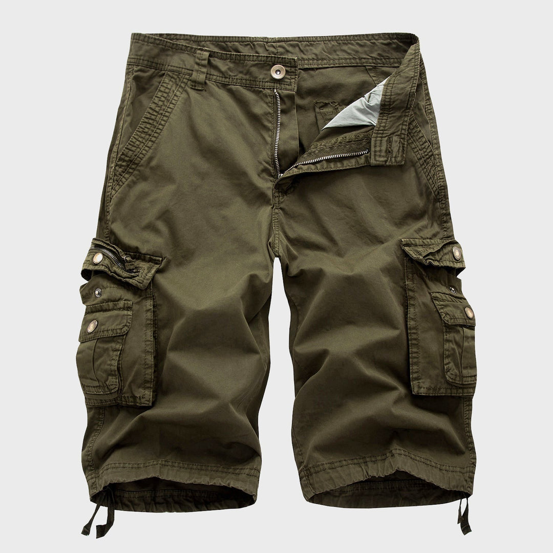 Men's Drawstring Cargo Shorts Green
