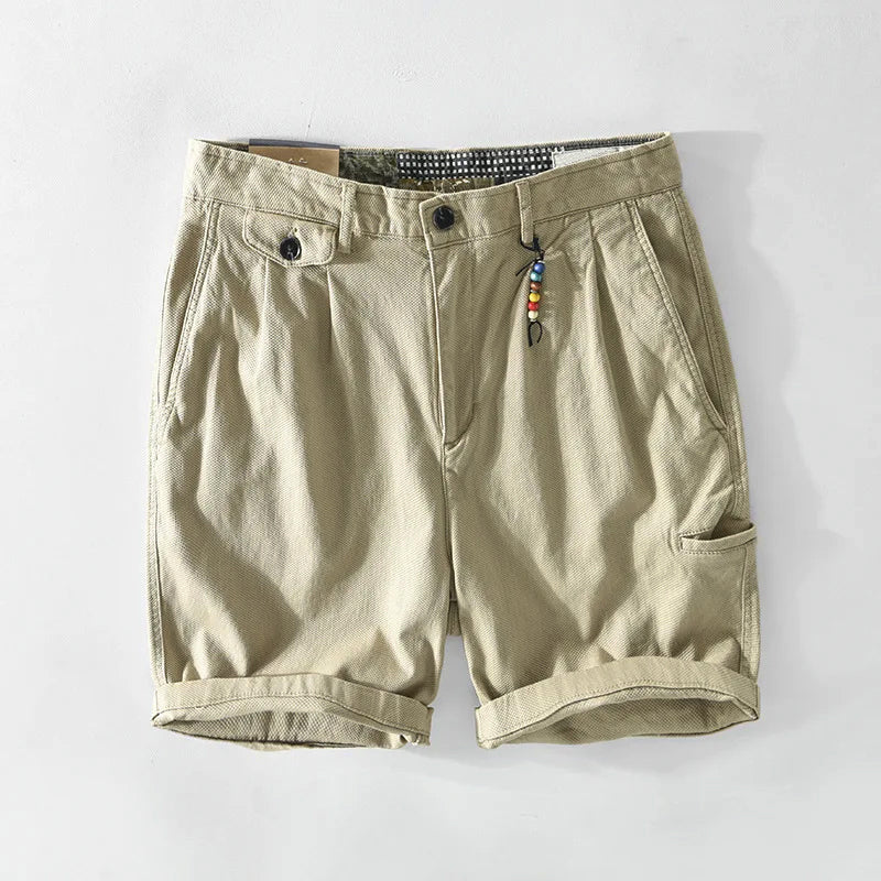 Men's Everyday Cotton Blend Casual Shorts Khaki
