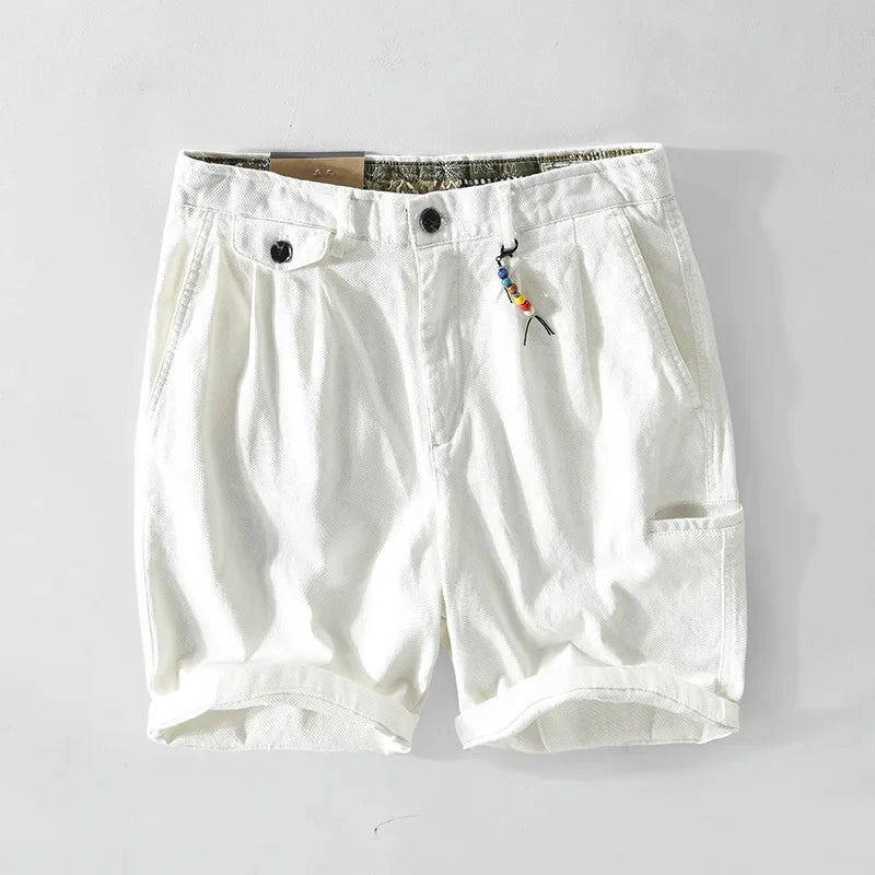 Men's Everyday Cotton Blend Casual Shorts White