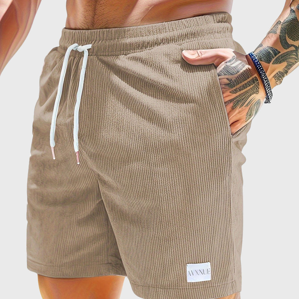 Men's Relaxed Fit Corduroy Shorts Khaki