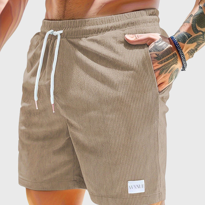 Men's Relaxed Fit Corduroy Shorts Khaki