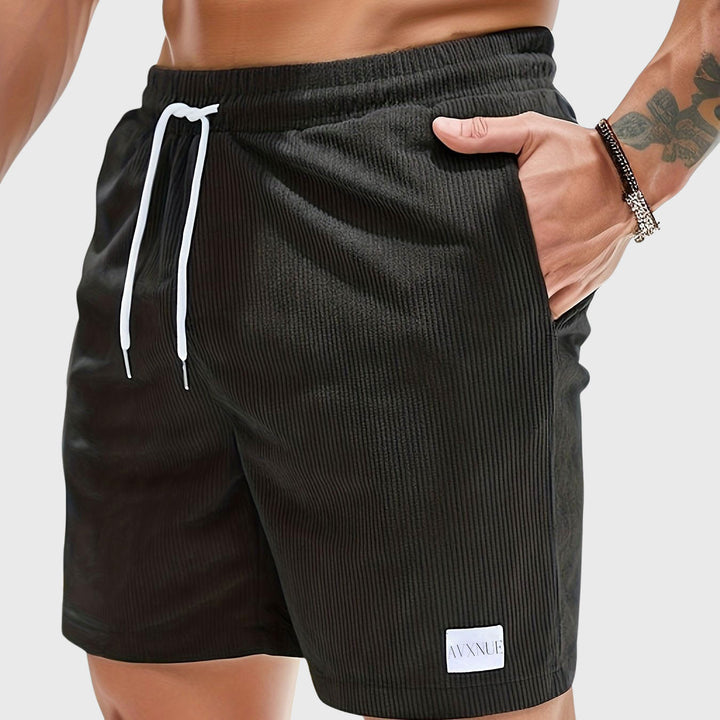 Men's Relaxed Fit Corduroy Shorts Black