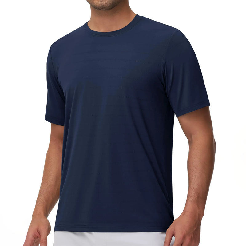 Men's Short Sleeve Crew Neck T-Shirt Blue
