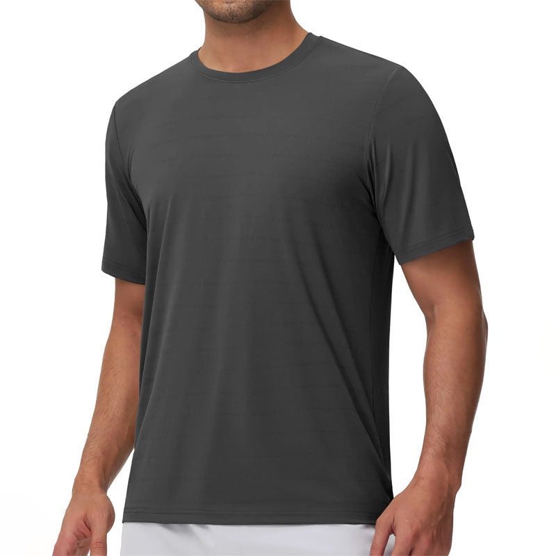 Men's Short Sleeve Crew Neck T-Shirt Gray