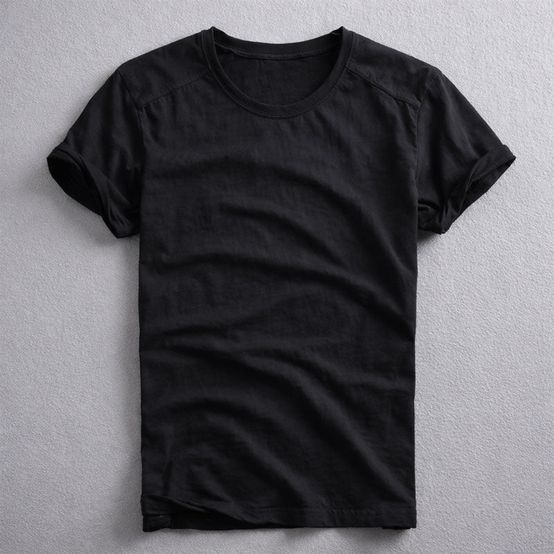 Men's Cotton Crew Neck T-Shirt Black