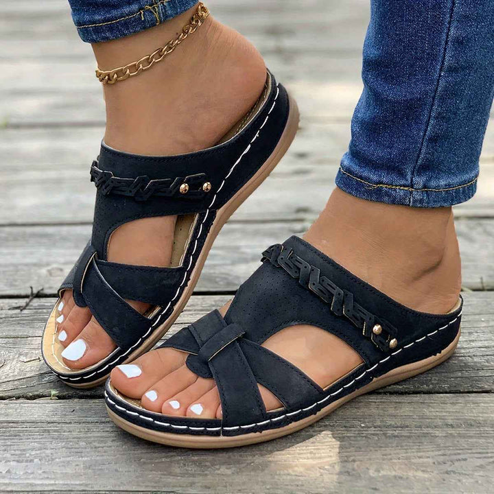 Elanea | Women's Breathable Platform Sandals Black