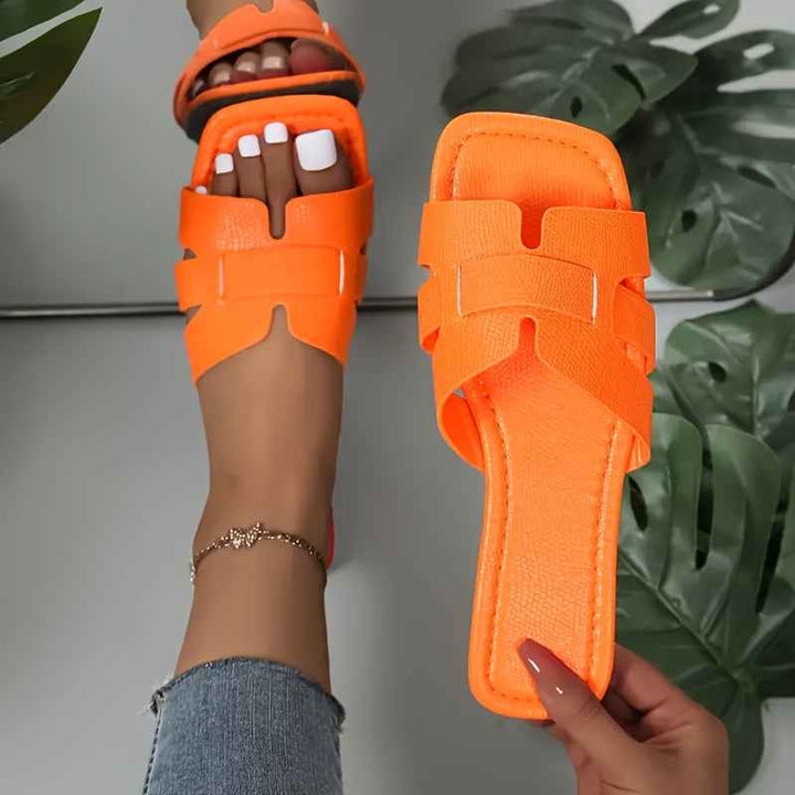 Elara | Elegant Women's Sandals with Comfortable Footbed for Summer Orange