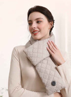 Women's Velvet Thermal Black Shawl Winter Essential Outerwear
