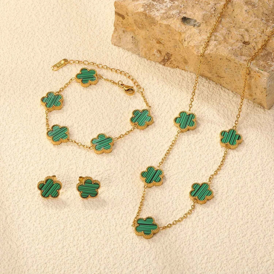 Elegant Floral Petal Set for Home Decor Emerald