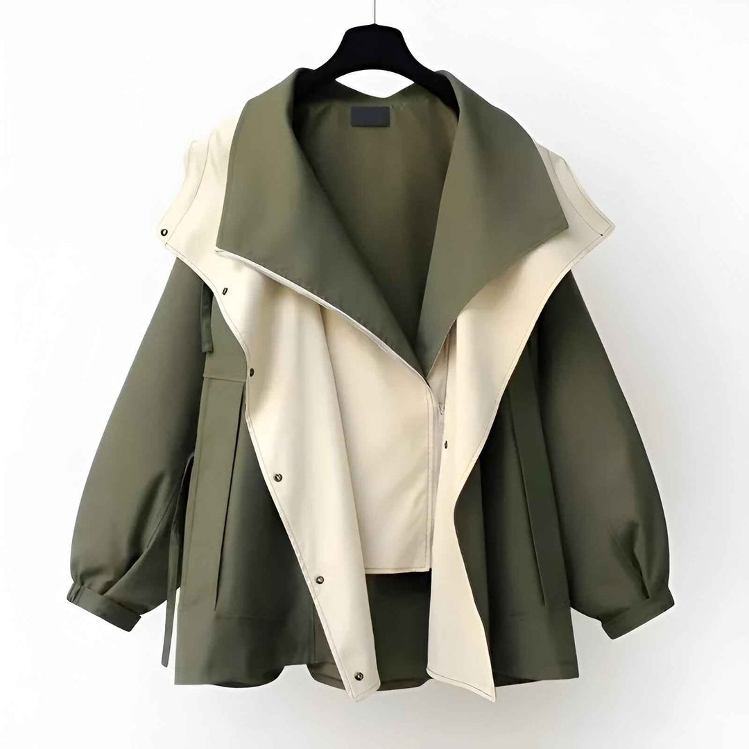 Elegant Functional Women's Coat Green