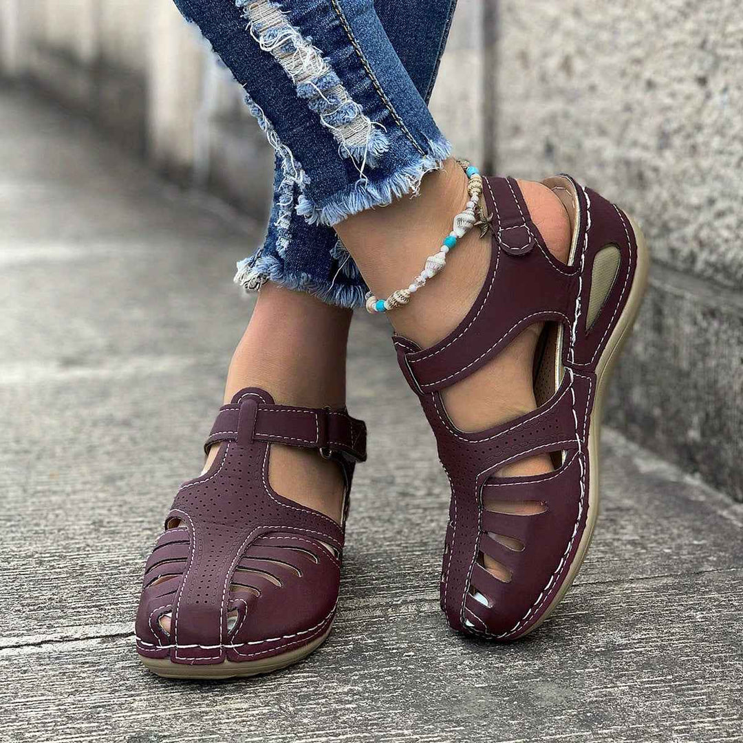 Maisie | Elegant Closed Women's Sandals - Stylish Footwear for Comfort and Fashion Purple