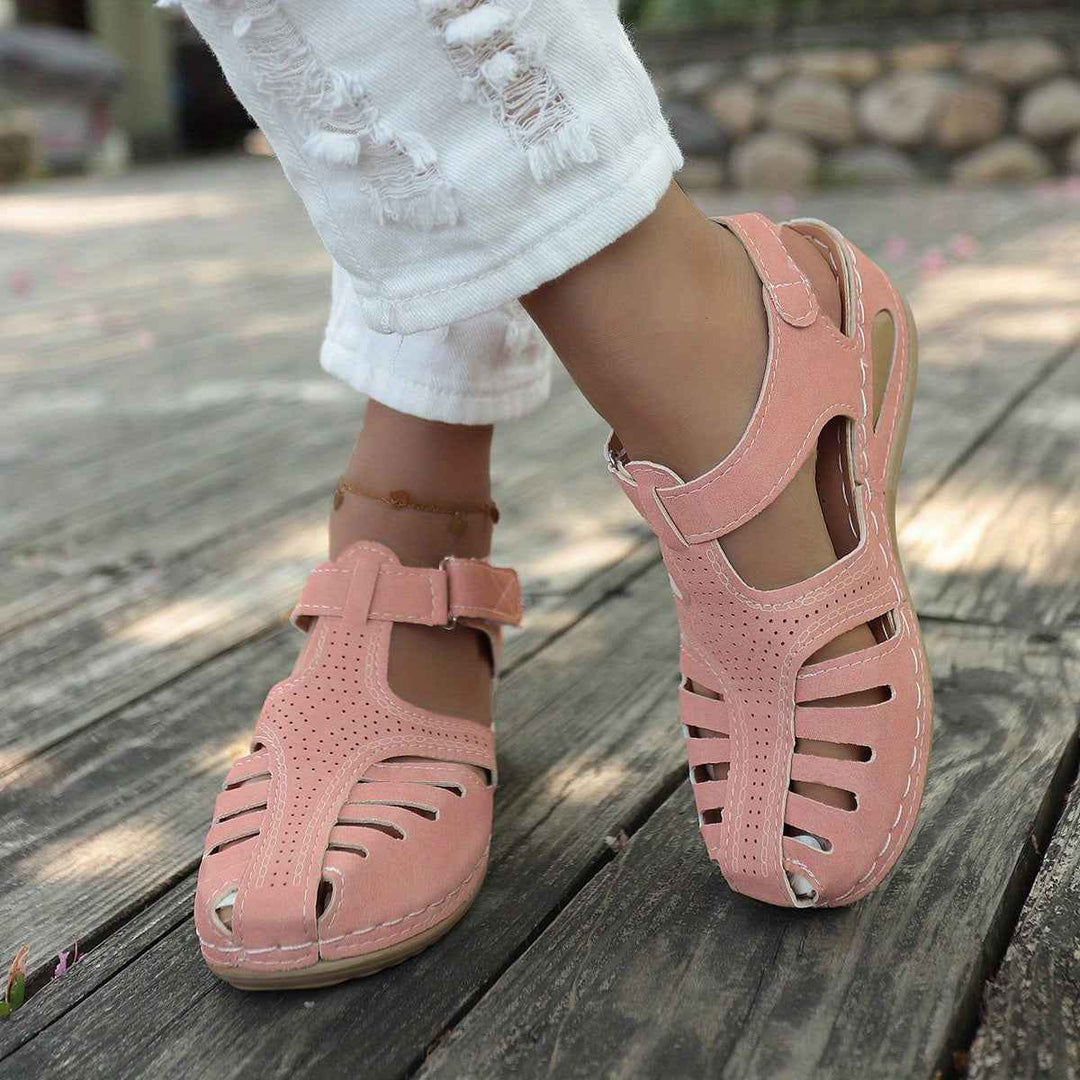 Maisie | Elegant Closed Women's Sandals - Stylish Footwear for Comfort and Fashion Pink