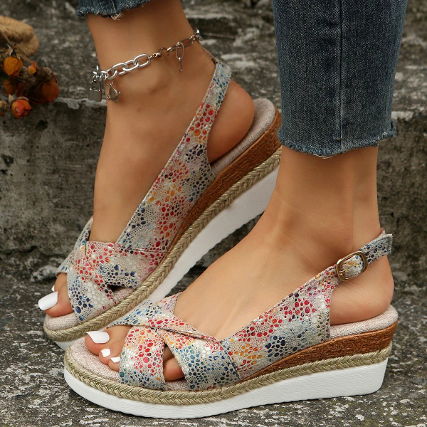 Aveline | Women's Sandals with Elegant Wedge Heel Multicolor