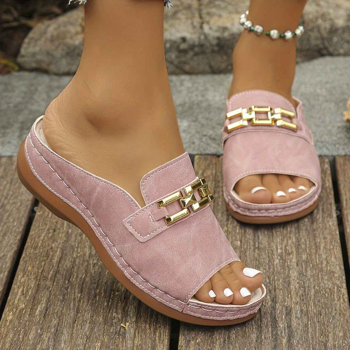 Eli | Elegant Women's Wedge Sandals for Comfort and Style Pink