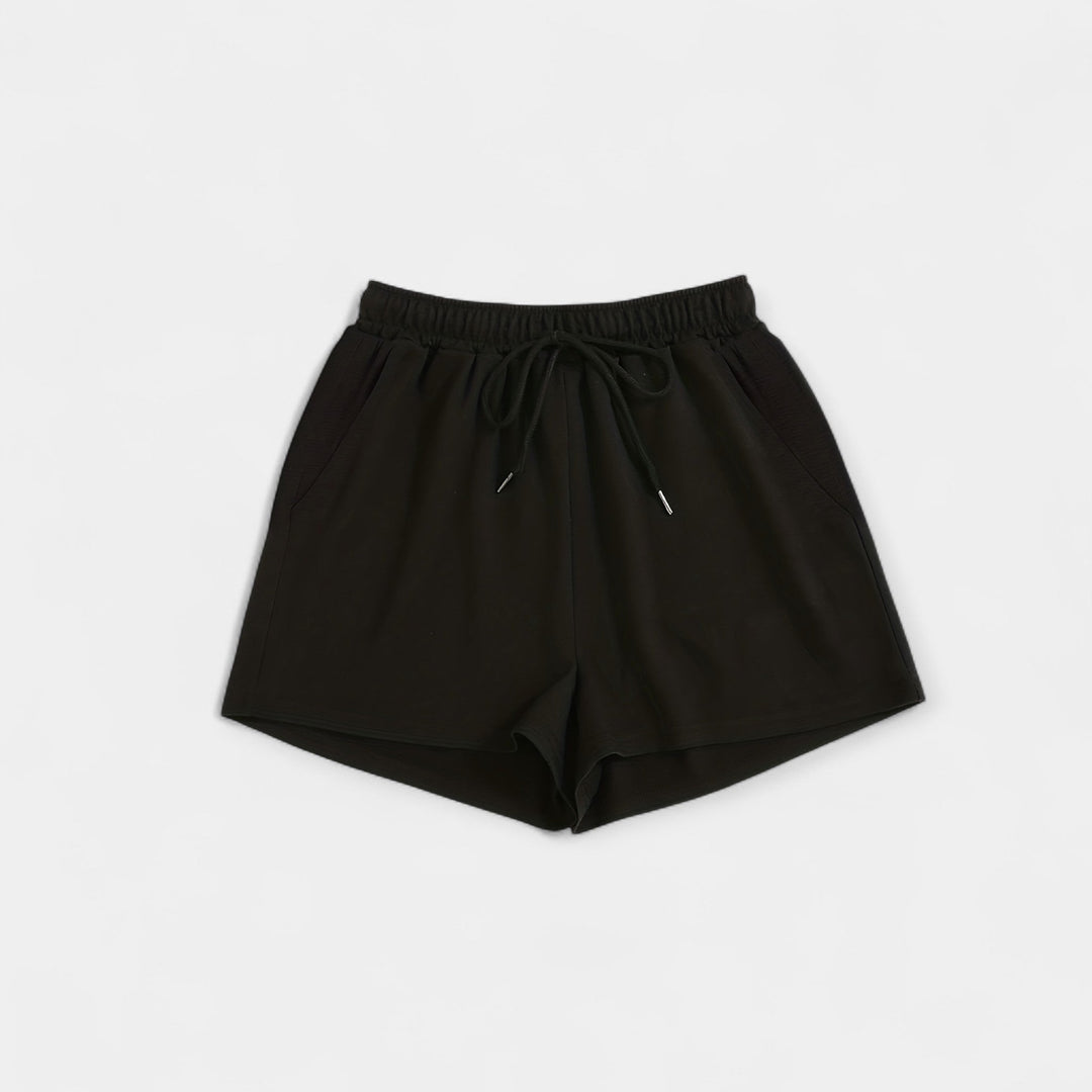 Women's Striped Shorts Black