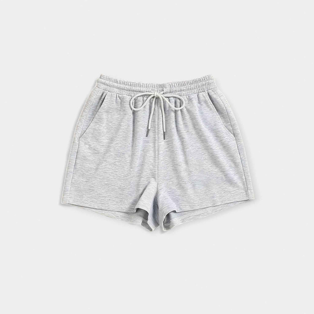 Women's Striped Shorts Gray
