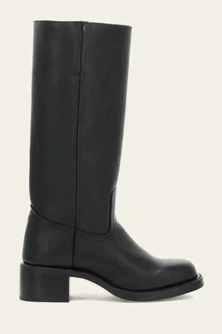 Women's Slim Fit Knee-High Boots with Structured Sole