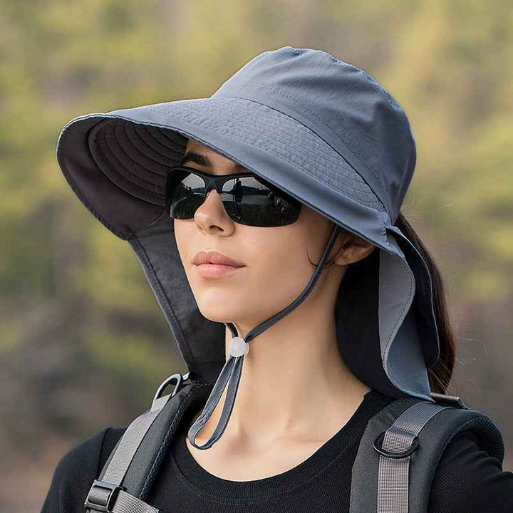 European And American Summer Cap Children Climb Mountains Dark Grey