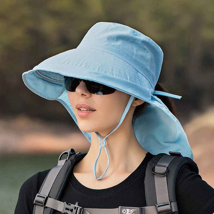 European And American Summer Cap Children Climb Mountains Blue