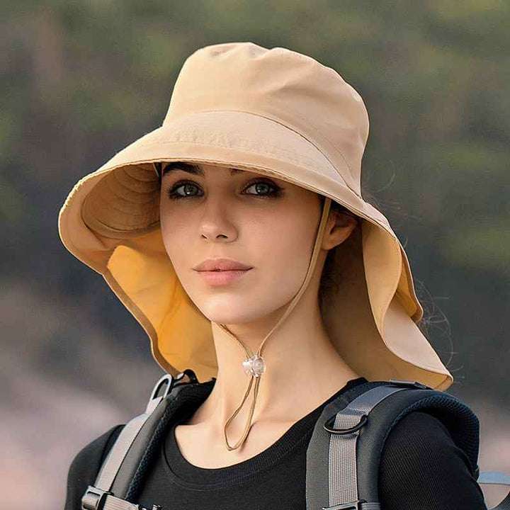 European And American Summer Cap Children Climb Mountains Khaki